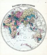 Eastern Hemisphere Map, Illinois State Atlas 1875